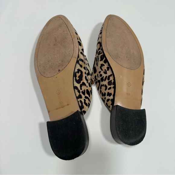 Halogen Leopard Print Genuine Calf Hair Mules Size 8M - Picture 6 of 6